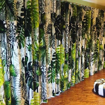 Palm leaf curtains by the boys that sew